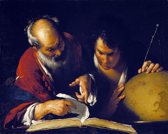 Moved to Egypt to work at the Great Library of Alexandria. Eratosthenes teaching in Alexandria | Bernardo Strozzi, 1635 (Photo: Wikipedia) Moved to Egypt to work at the Great Library of Alexandria. Eratosthenes teaching in Alexandria | Bernardo Strozzi, 1635
