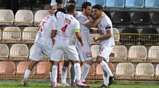 שחקני הפועל חיפה חוגגים בטירוף