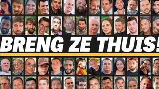 החטופות והחטופים על שער עיתון הטלגרף