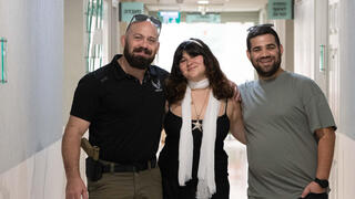 מפגש לירי בן מאיר ושגיא דובב בעמותת עזר מציון