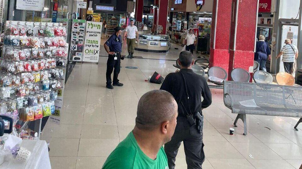 זירת הפיגוע בתחנה המרכזית באר שבע