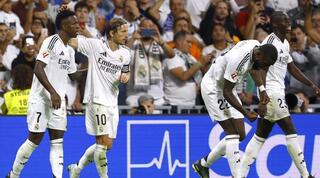 שחקני ריאל מדריד חוגגים