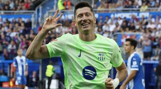 רוברט לבנדובסקי חוגג שלושער