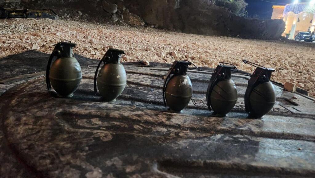 הרימונים של חוליית הירי שנתפסה בנצרת