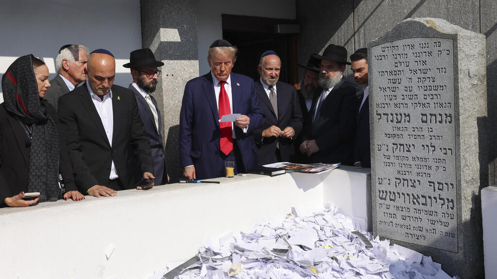 דונלד טראמפ ביקור באוהל אדמו"רי חב"ד בניו יורק