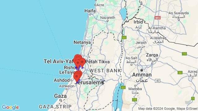 Tel Aviv under rocket fire 