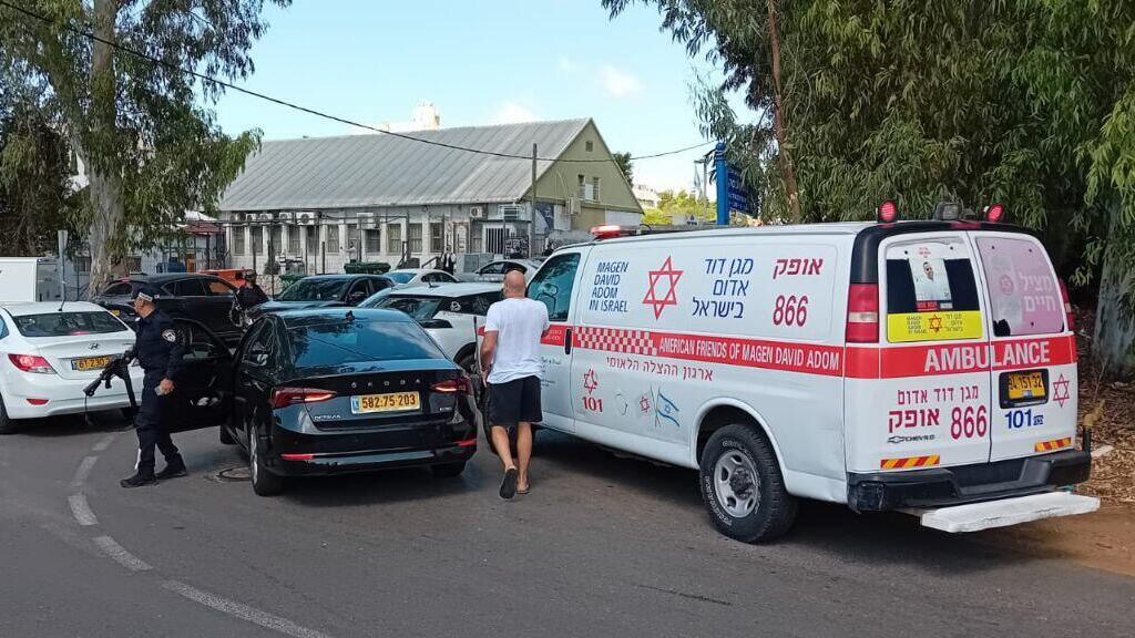 זירת הפיגוע בחדרה
