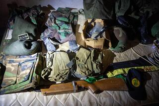 Military equipment found in South Lebanon home 