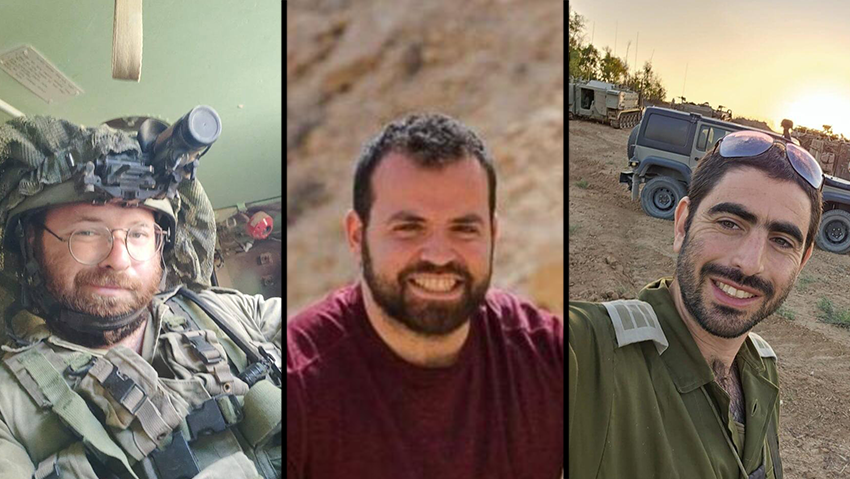 רס"ן (במיל') נתנאל הרשקוביץ ז"ל, אורי בורנשטיין ז"ל, רס"ר (במיל') צבי מתתיהו מרנץ ז"ל