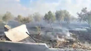 הנזק באזור צומת מכר בעקבות המטח לאזור עכו והקריות