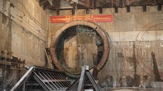 מנהרה של הרק״ל בכיכר רבין