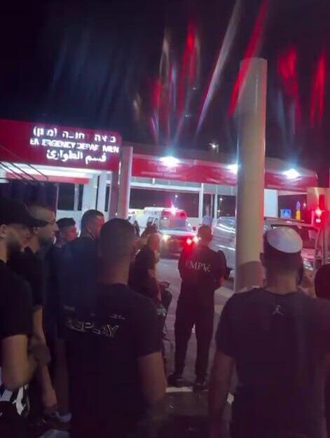 פינוי פצועים מנפילת כטב"ם לבית חולים שיבא