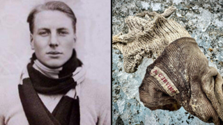 גילוי ב אוורסט נעל ו גרב של אנדרו אירווין אולי הגיע ראשון לפסגה ב 1924