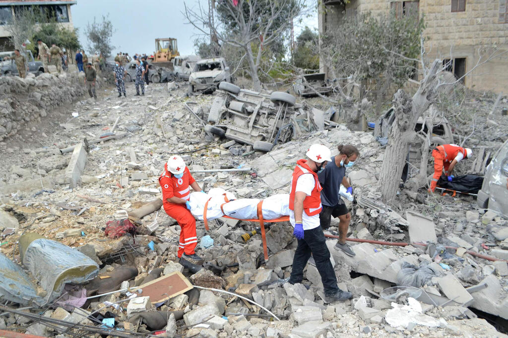 פינוי פצועים בצפון לבנון