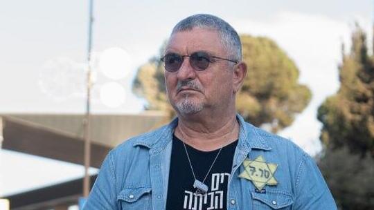 דני אלגרט אחיו של החטוף איציק אלגרט שובת רעב מול הכנסת