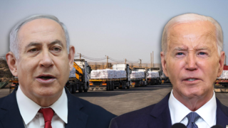  תיעוד מהעברת הסיוע ההומניטרי לצפון הרצועה דרך מעבר 'ארז מערב