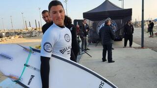 טל קרן ז"ל עם הגלשן שאהב