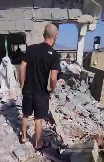 נזקי הנפילה במג'ד אל כרום