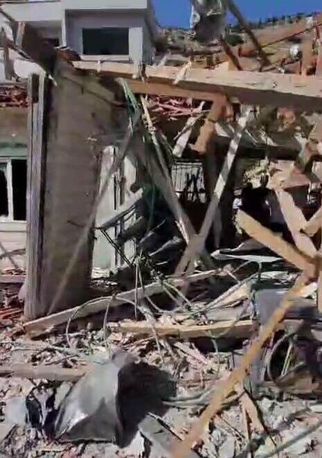 נזקי הנפילה במג'ד אל כרום