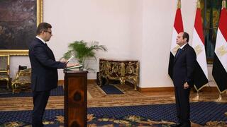 השבעתו של חסן מחמוד רשאד, ראש המודיעין המצרי החדש