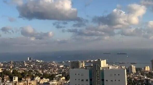 תיעוד ממטח הירי לעבר חיפה