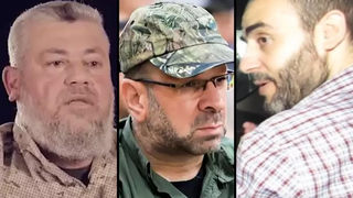 מימין: מוחמד סינוואר, מוחמד שבאנה, עז אל-דין חדאד