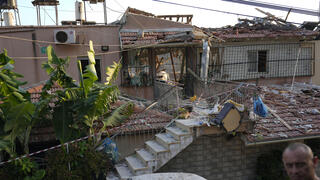 זירת פגיעת הרקטה בעיר מג'ד אל כרום