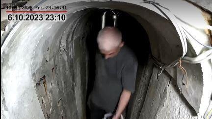 Hamas leader Yahya Sinwar seen slipping into underground bunker with family night before October 7 massacre 