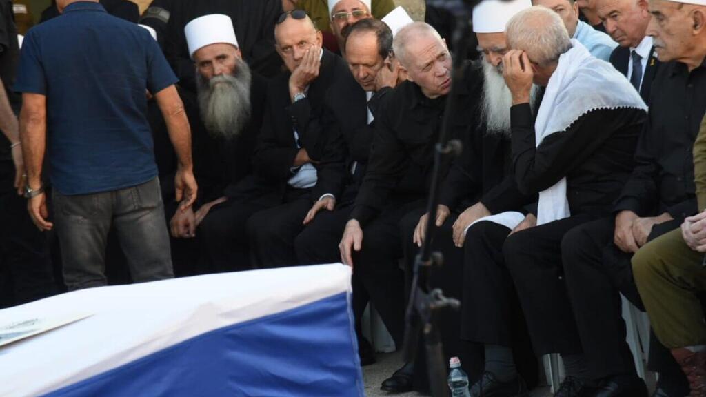 שר הביטחון יואב גלנט בהלוויה של אל"ם אסחאן דקסה ז"ל