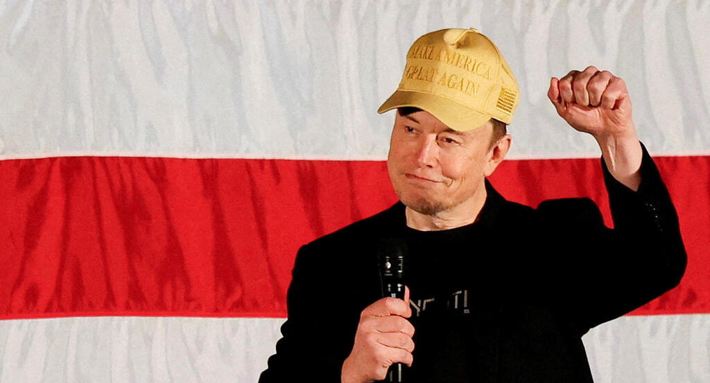ארה"ב אילון מאסק קמפיין של דונלד טראמפ