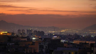 שמי טהרן, בירת איראן, אחרי תקיפת ישראל
