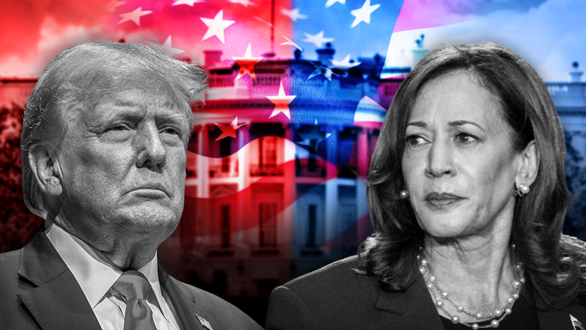 Donald Trump and Kamala Harris 