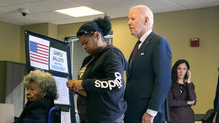 ג'ו ביידן הצבעה מוקדמת בחירות דלאוור ארה"ב