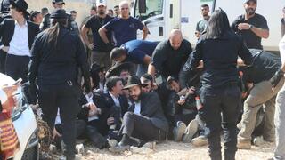 יום גיוס חרדים בתל השומר - מחאת חרדים כנגד הגיוס