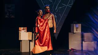 Сцена из спектакля "Macbeth AI" 