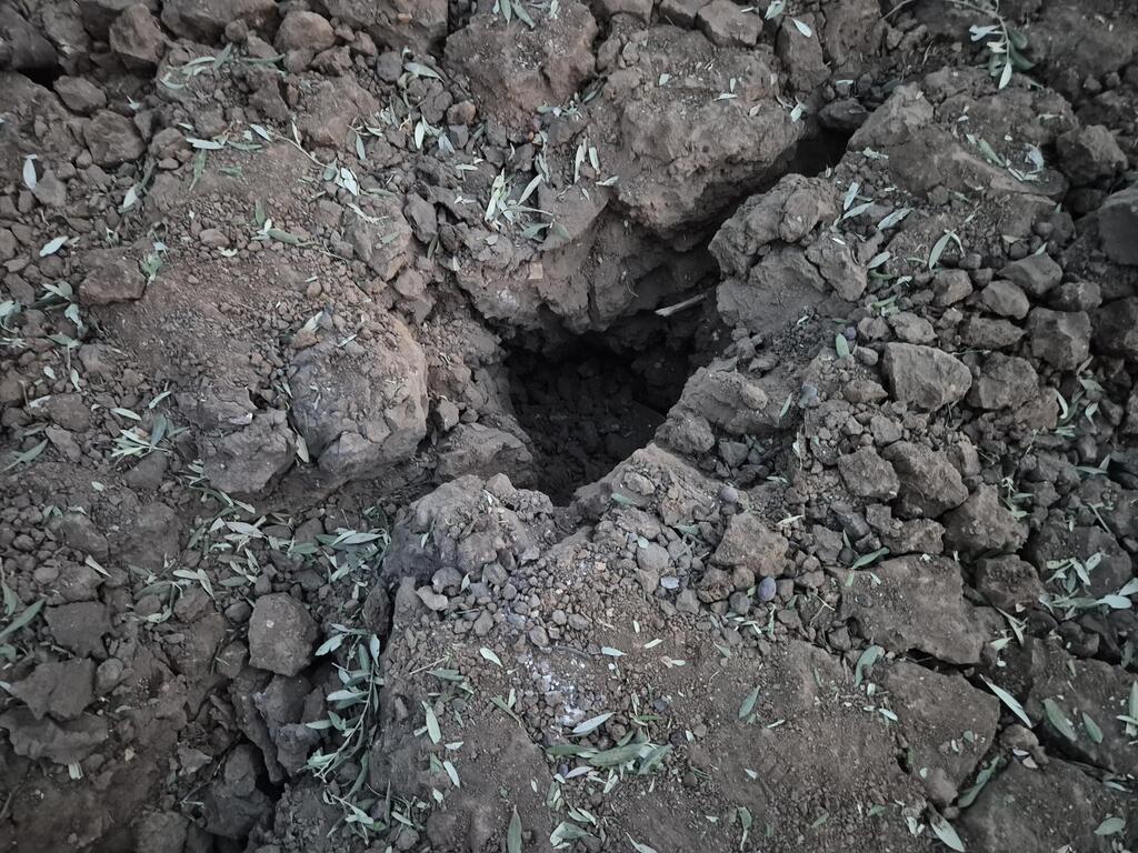 הזירה במטע הזיתים סמוך לצומת אפק