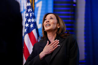 סגנית נשיא ארה"ב קמלה האריס באירוע קמפיין בחירות בויסקונסין