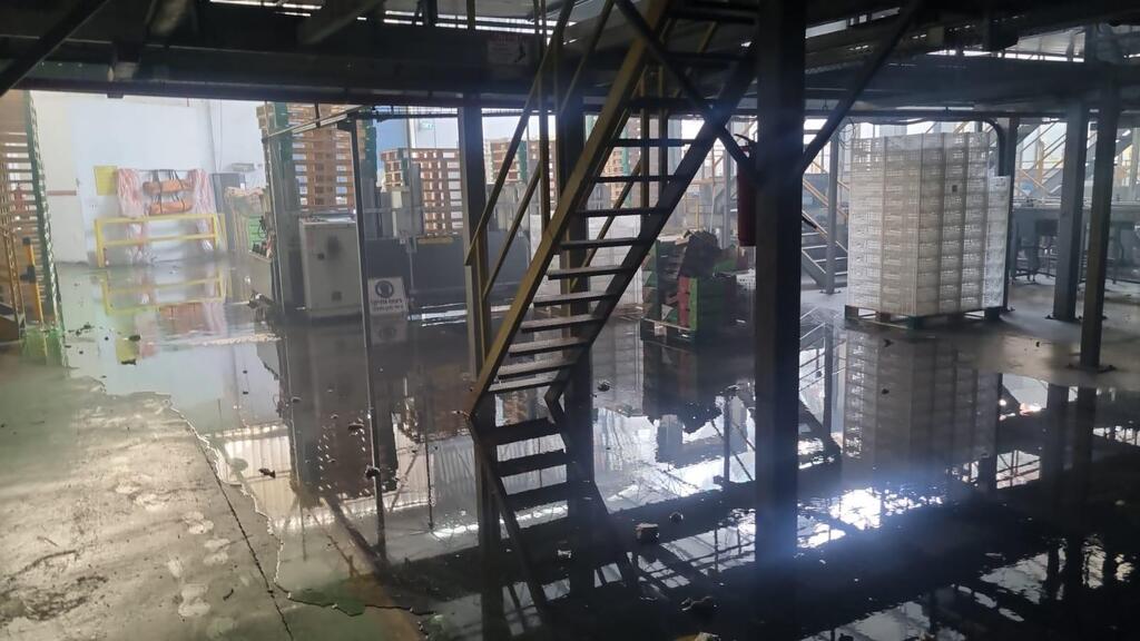 תיעוד פגיעת הכטב"ם במפעל בגליל המערבי