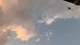 תיעוד מיירוט הכטב"מ בשמיי בנימינה