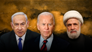 שייח' נעים קאסם, ג'ו ביידן ובנימין נתניהו 