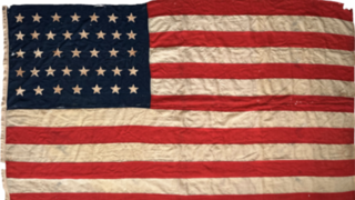  The American flag that draped Abraham Lincoln's casket 