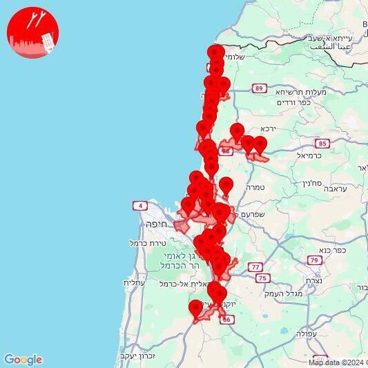 מסלול הכטב"ם שחדר מלבנון