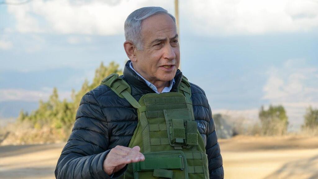 ראש הממשלה בנימין נתניהו בסיור והערכת מצב בגבול לבנון יחד עם מפקד פיקוד הצפון אלוף אורי גורדין