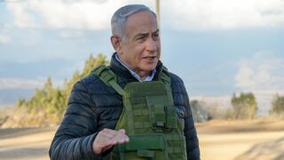 ראש הממשלה בנימין נתניהו בסיור והערכת מצב בגבול לבנון יחד עם מפקד פיקוד הצפון אלוף אורי גורדין