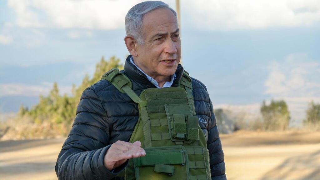 ראש הממשלה בנימין נתניהו בסיור והערכת מצב בגבול לבנון יחד עם מפקד פיקוד הצפון אלוף אורי גורדין