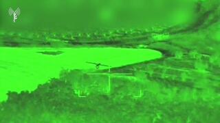 תיעוד של יירוט כטב"ם בבנימינה מתוך תא הטייס