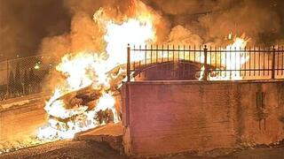 הצתת כלי הרכב באל-בירה סמוך לרמאללה