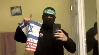 מוחמד חמאד בתמונה שפרסם ברשת