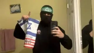 מוחמד חמאד בתמונה שפרסם ברשת