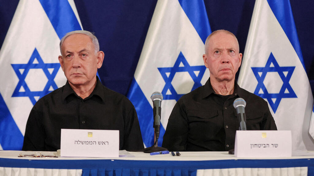 ראש הממשלה בנימין נתניהו ושר הביטחון יואב גלנט